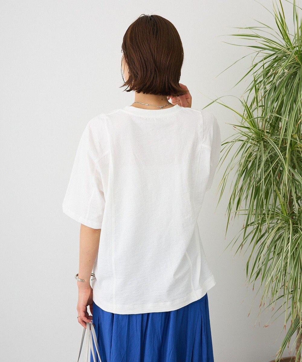 CRAFT STANDARD BOUTIQUE カットクレープワイドキリカエTシャツ 