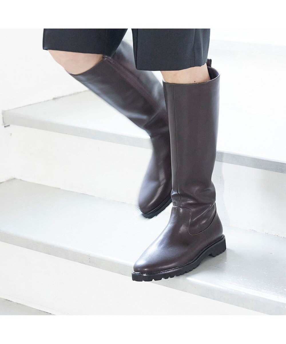 MODE ET JACOMO <carino>【レイン対応】タンクソールロングブーツ 