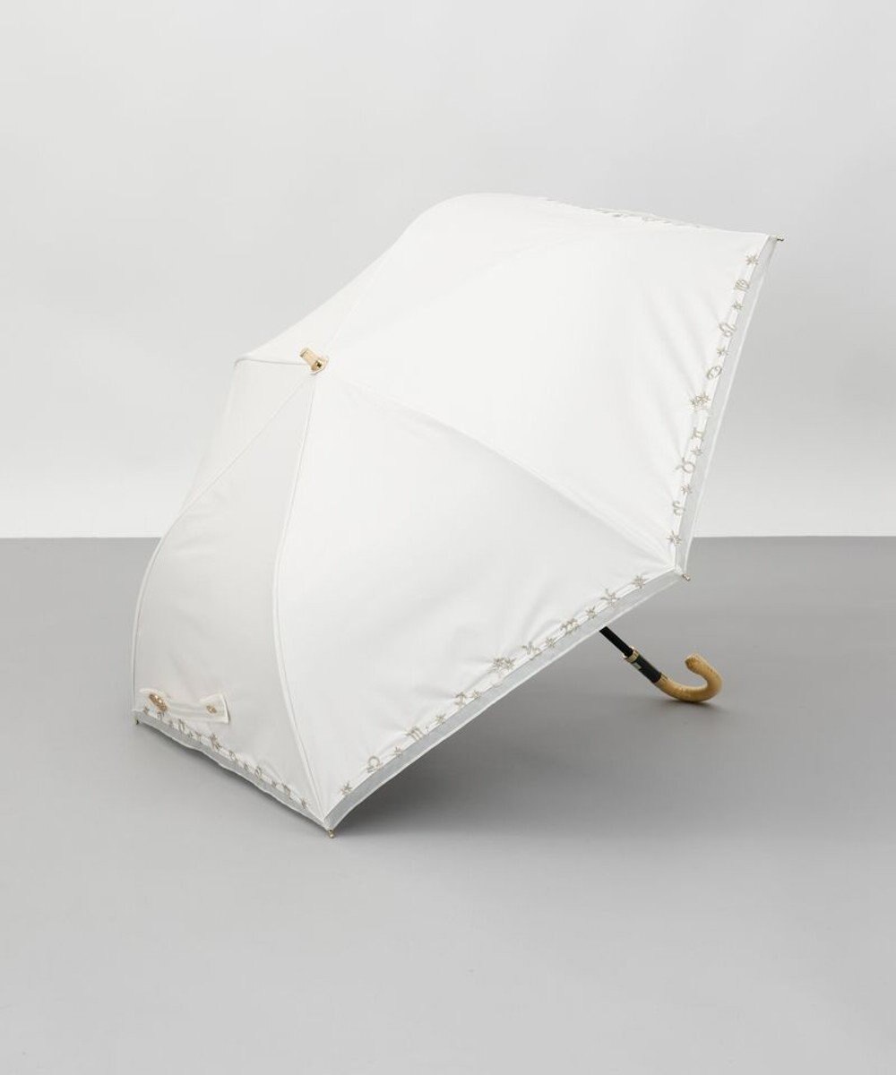 AURORA Beaurance （ビューランス）刺繍縁オーガンジー晴雨兼用傘（折りたたみ傘） 