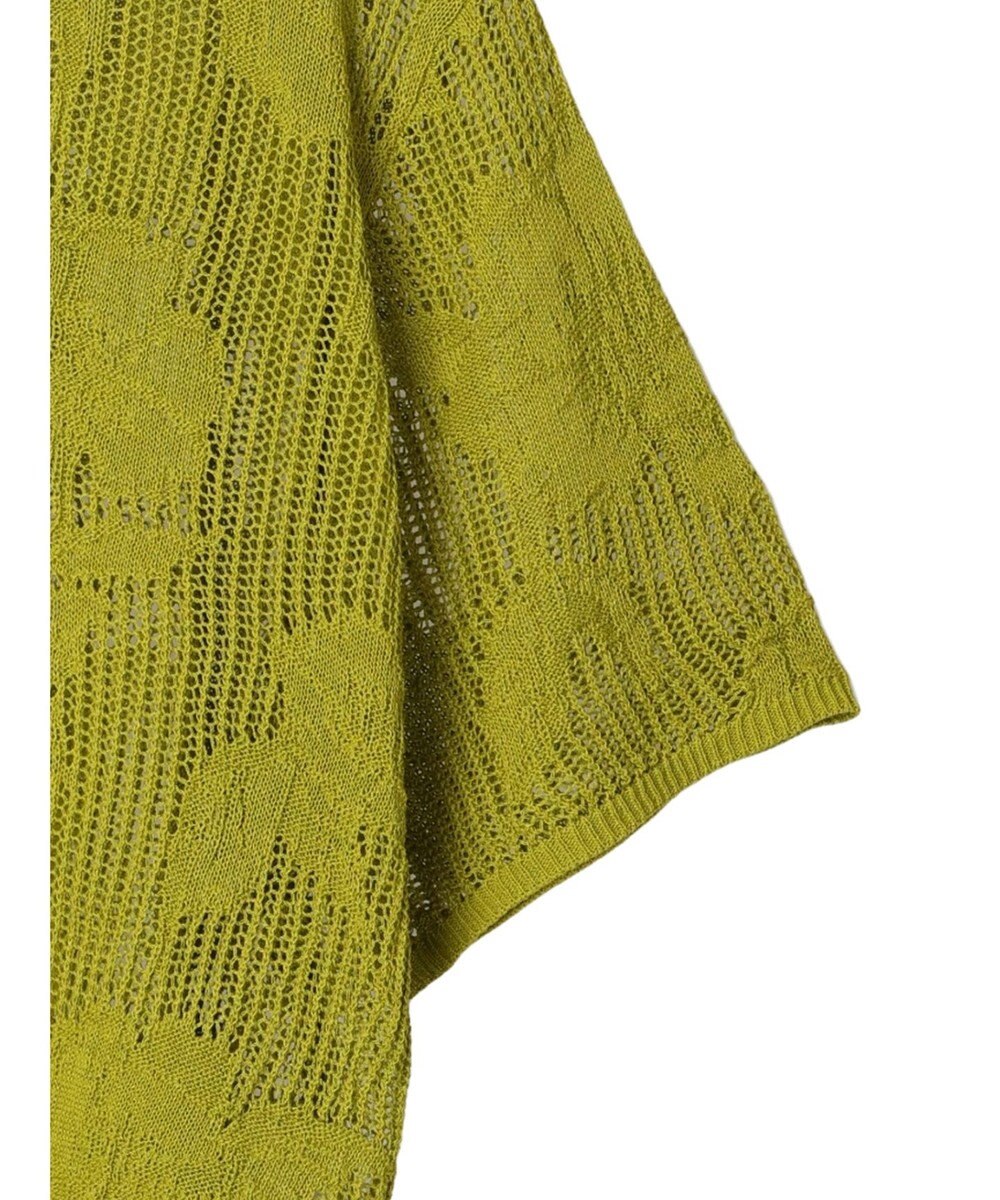 Green Parks 花柄メッシュニットプルオーバー 