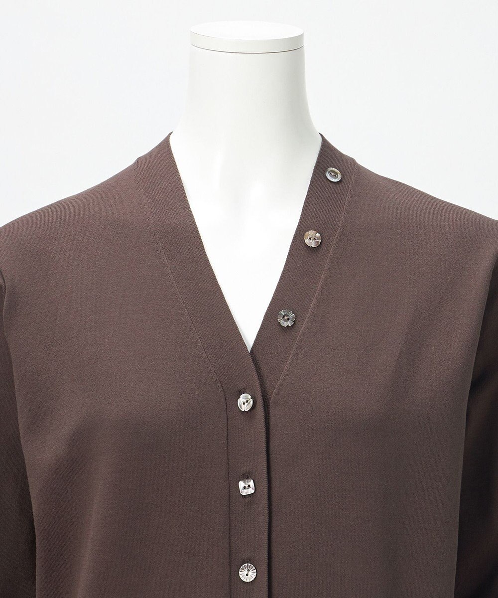 23区 S 【R(アール)】アイスニット Vネック カーディガン 