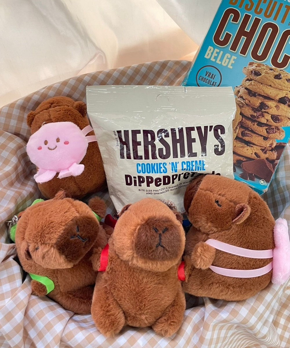 WEGO リュックカピバラぬいぐるみキーホルダー 