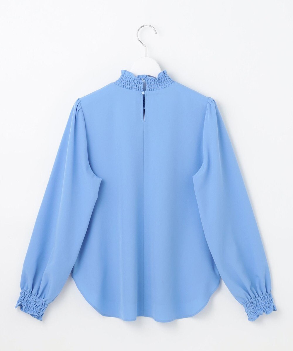 Feroux 【洗える】スタンドネックブラウス 