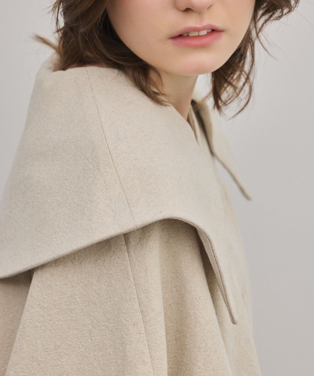 GRACE CONTINENTAL リネンオックスケープジャケット 