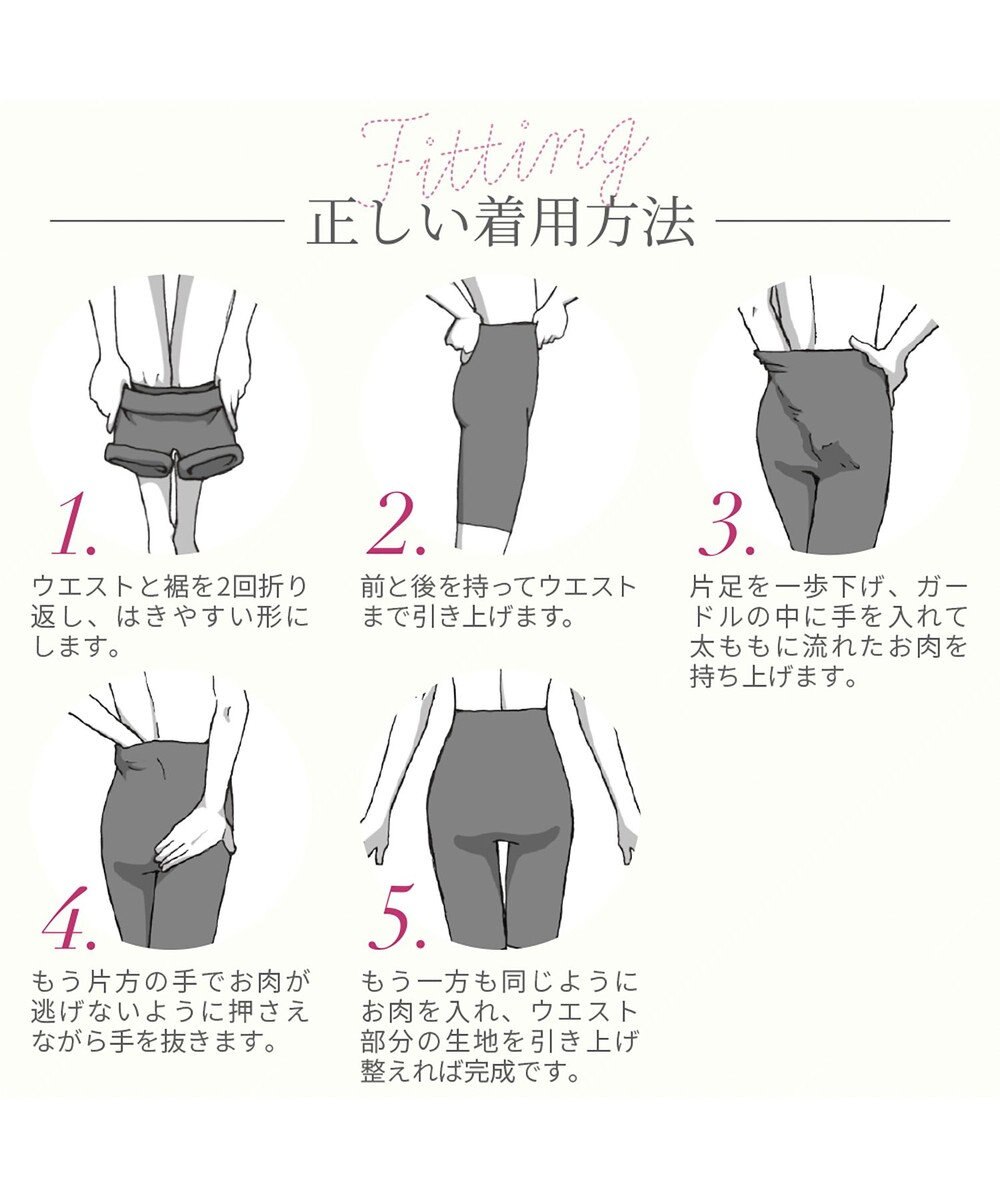 BRADELIS New York 【BRADELIS NewYork peace】綿混楽々dailyシェイプパンツ25 ガードルショーツ 1枚履き可能 ハイウエスト 補正 下着 細見え 