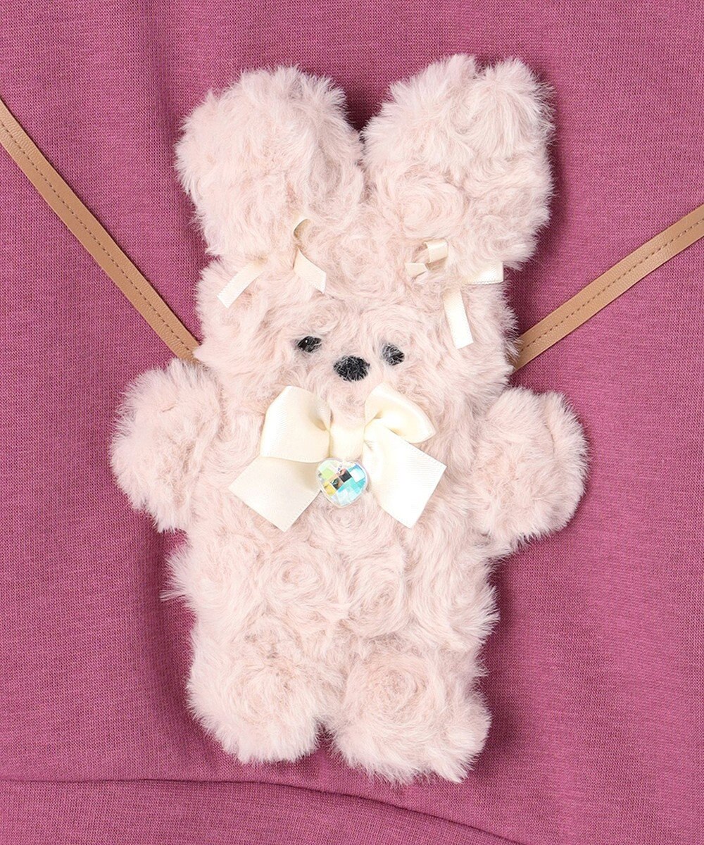 ANY KIDS アニマルポシェット 裏シャギー トレーナー 