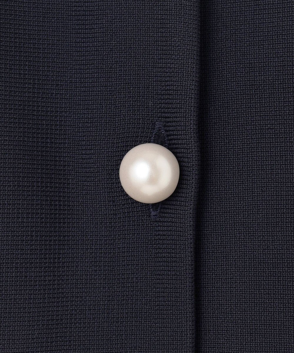 自由区 L 【洗える】パールディティールニット ジレ 