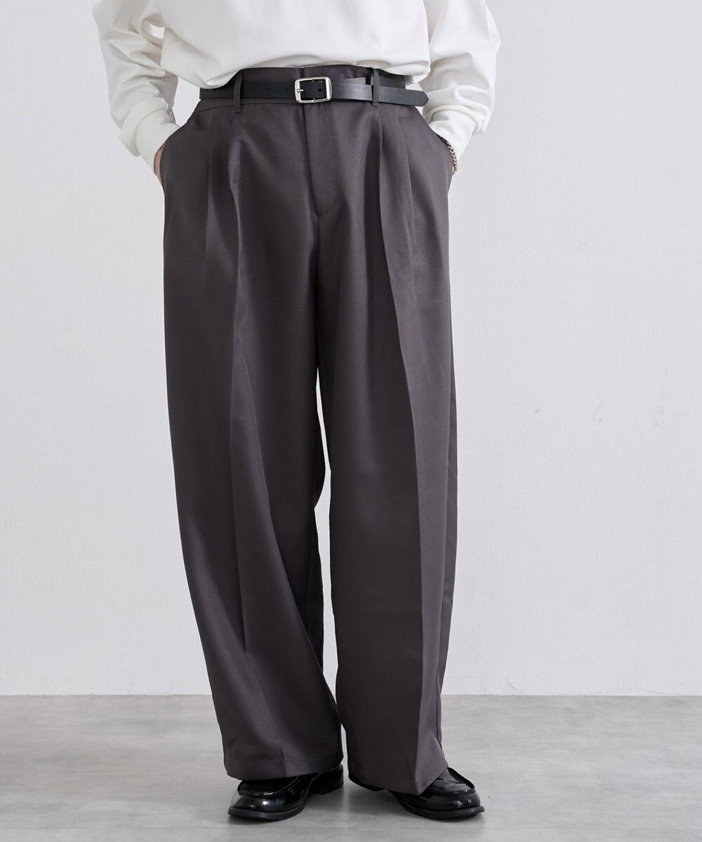 WEGO ワイドストレートスラックス 