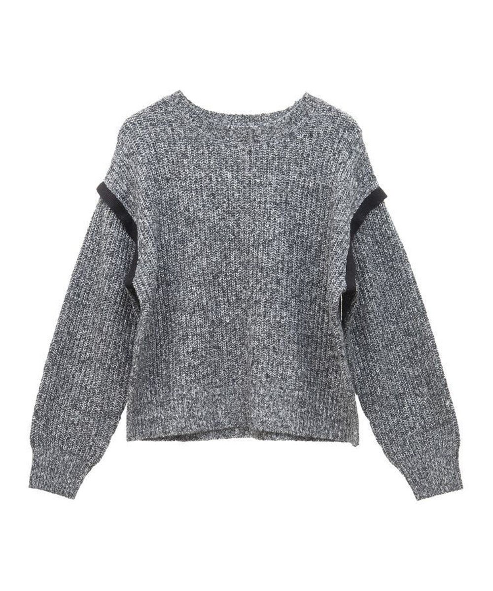 Green Parks Ｍｉｘ配色畦ニットプルオーバー 