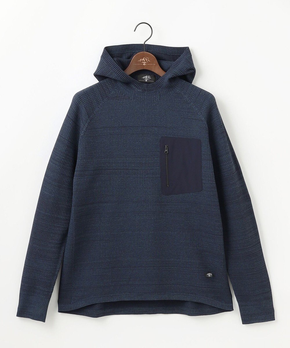 JOSEPH ABBOUD MOUNTAIN 【軽さ/ストレッチ】ホールガーメント3Dニット パーカー 