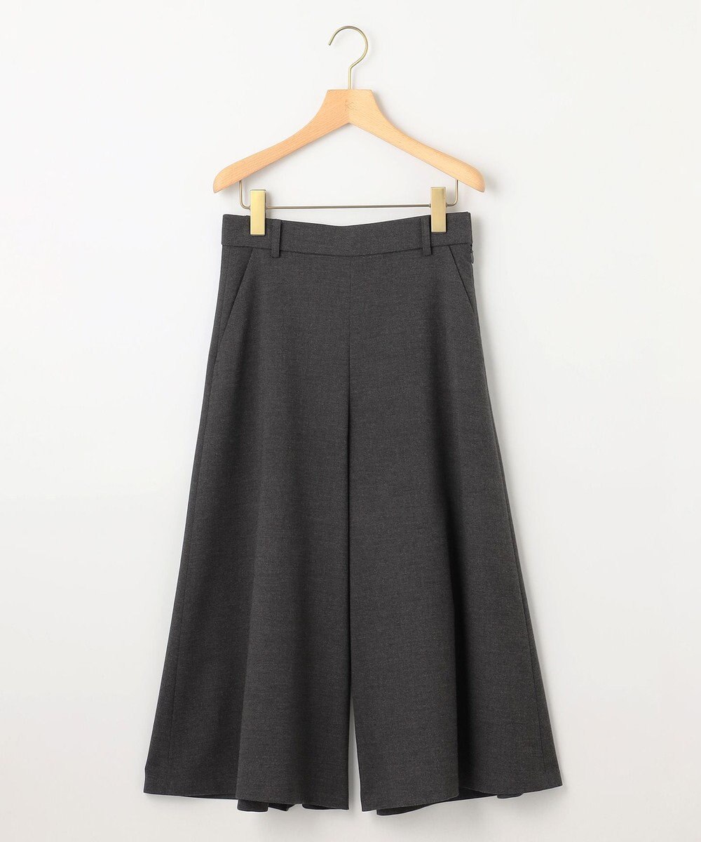 組曲 S 【WEB限定】ウールライクストレッチ フレアパンツ 