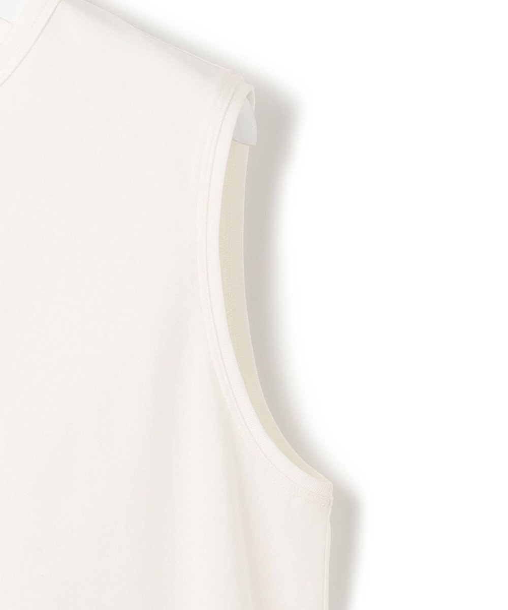 23区 L 【新色追加/洗える】コットンベアジャージー ノースリーブ Tシャツ 