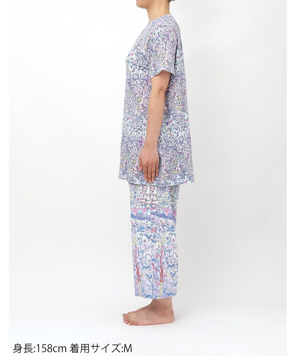 tsumori chisato SLEEP ツモリチサト パジャマ ベア天竺素材(トップス) 綿100%(ボトム) 4分袖 9分丈 レディース UDT113 /ワコール 