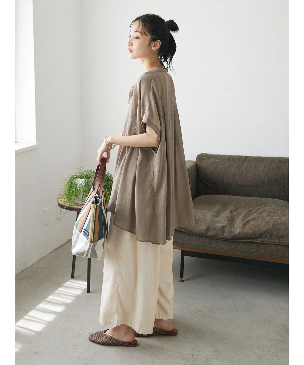 CRAFT STANDARD BOUTIQUE 【キナリノ別注】リネンレーヨンワイドパンツ 