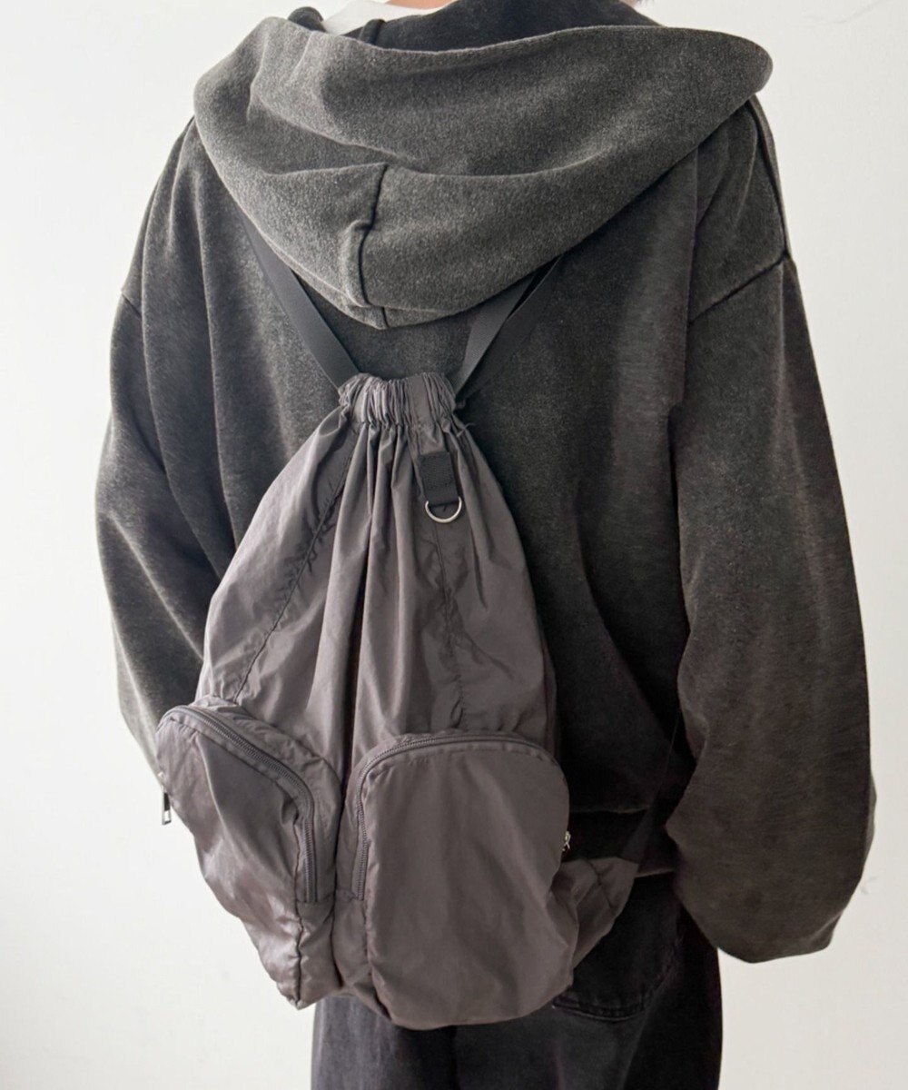 WEGO 【ユニセックス着用ITEM】ポケットデザインナップサック 