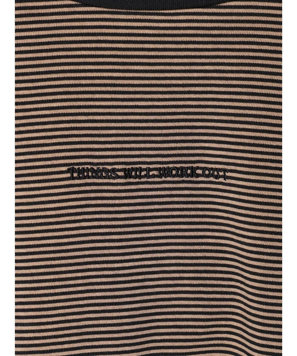 AMERICAN HOLIC 刺繍ロゴボーダープルオーバー 