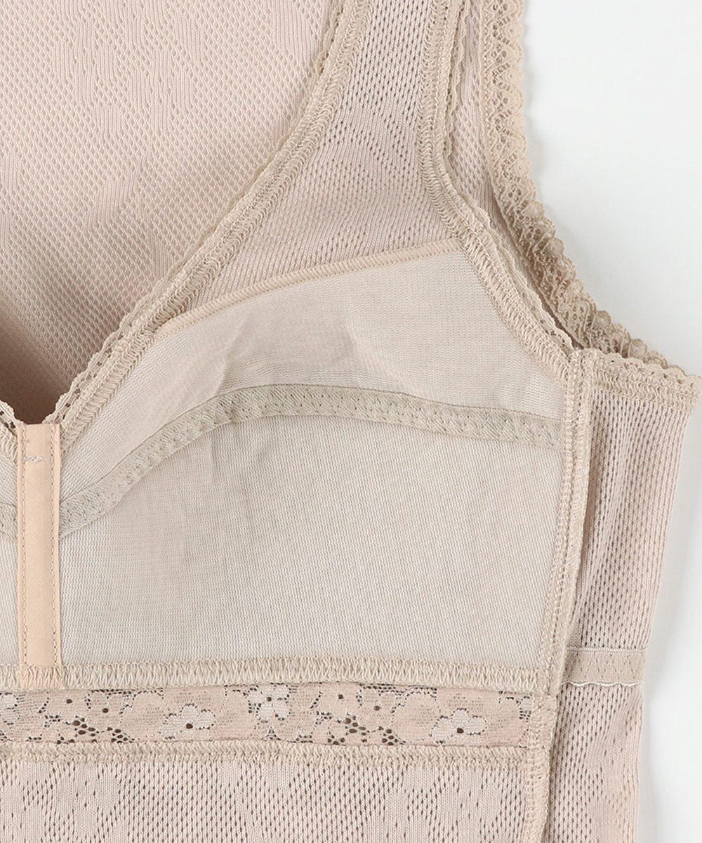 Wing カップ付きタンクトップ 綿100％(身生地) さらっと快適 【綿100％ メッシュタイプ】 ブラトップ 3Lまで対応 大きいサイズ EL6185 ウイング／ワコール 