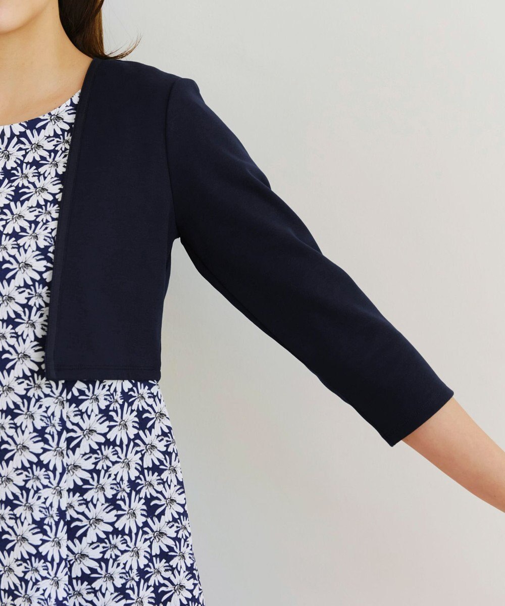 Tiaclasse 【UVカット・吸水速乾】 “きれい見え” カットソーストレートボレロ 