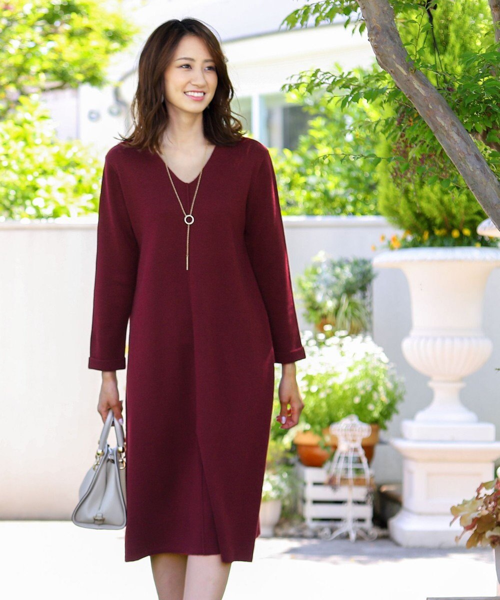洗える 着こなしの幅が広がるvネックaラインニットワンピース Tiaclasseファッション通販 公式通販 オンワード クローゼット 洗える 着こなしの幅が広がるvネックaラインニットワンピース Tiaclasseファッション通販 公式通販 オンワード クローゼット