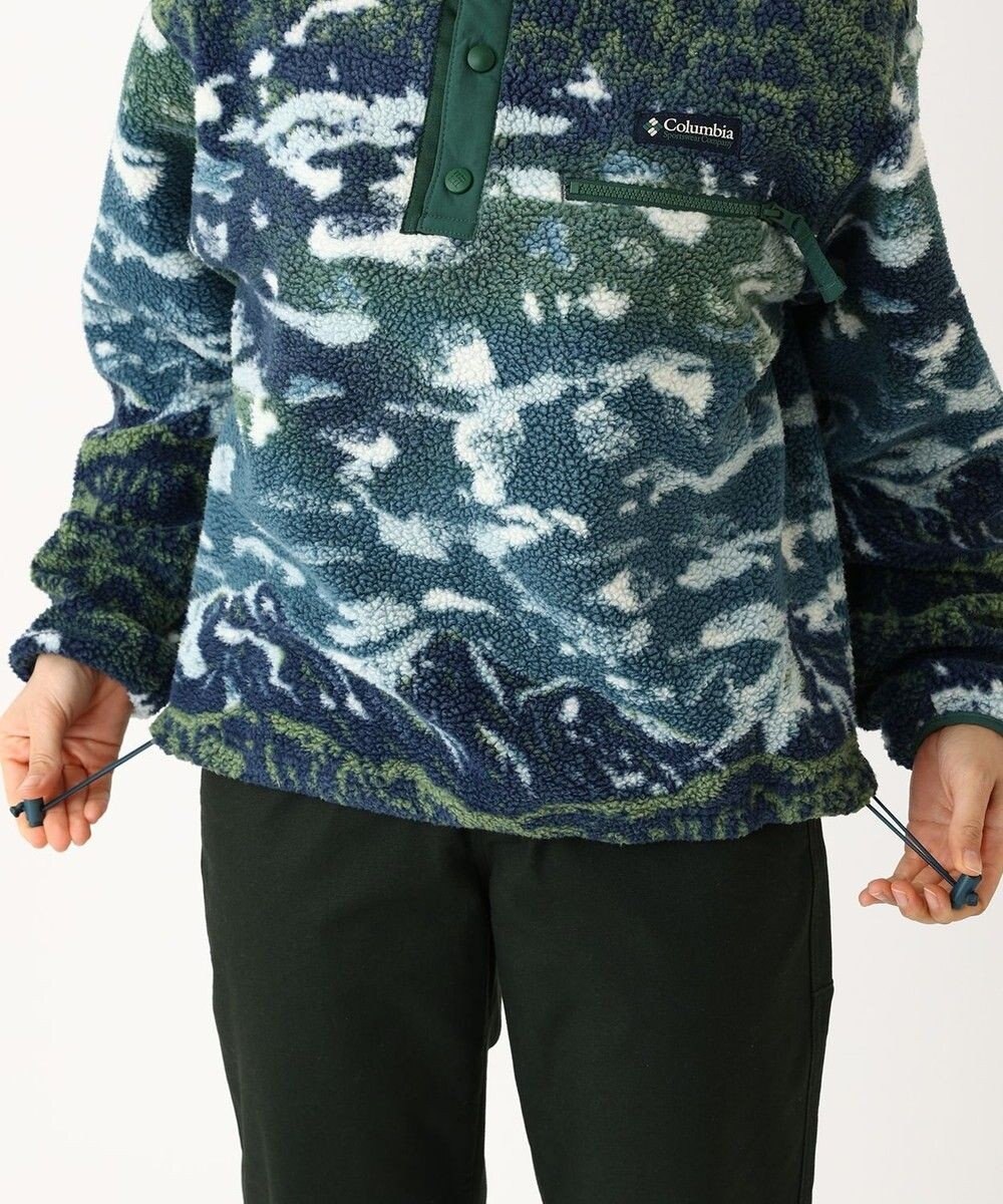 Columbia Columbia/ ウィメンズヘルベチアII プリントクロップドハーフスナップフリース /コロンビア 
