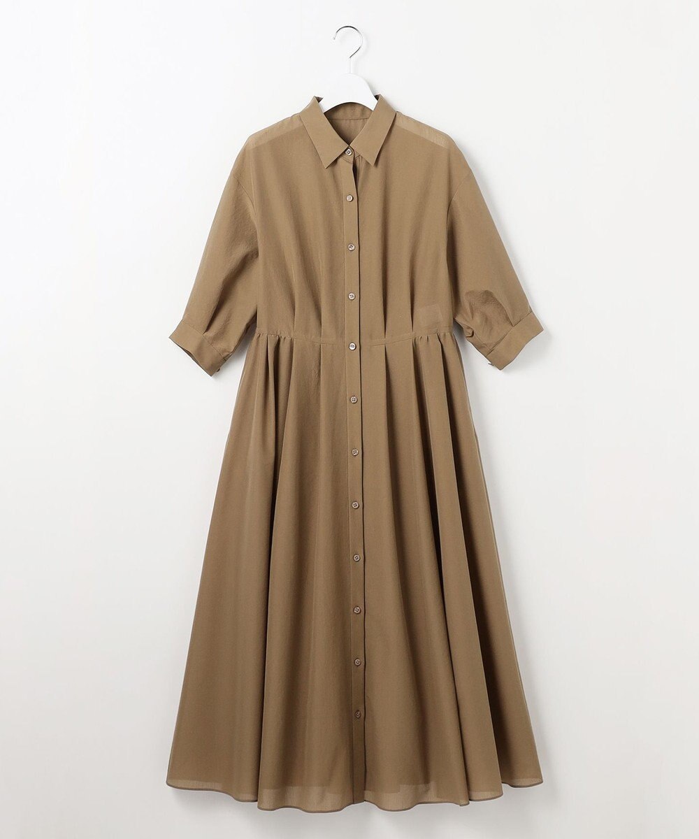 自由区 シアーボイルシャツ ワンピース 