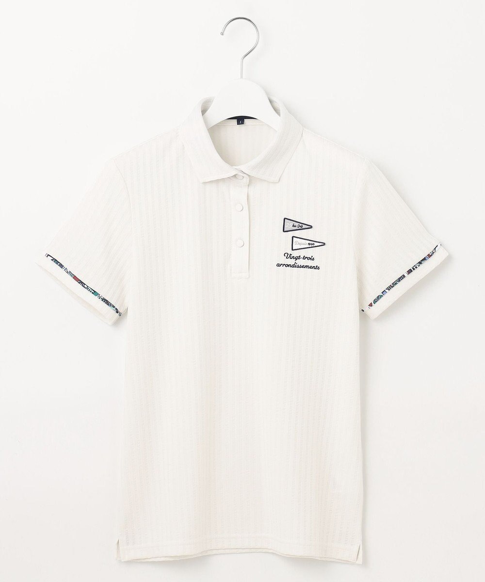 23区GOLF 【WOMEN】【吸水速乾/UVカット】サッカーポロシャツ 