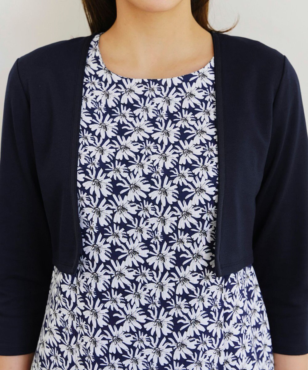 Tiaclasse 【UVカット・吸水速乾】 “きれい見え” カットソーストレートボレロ 