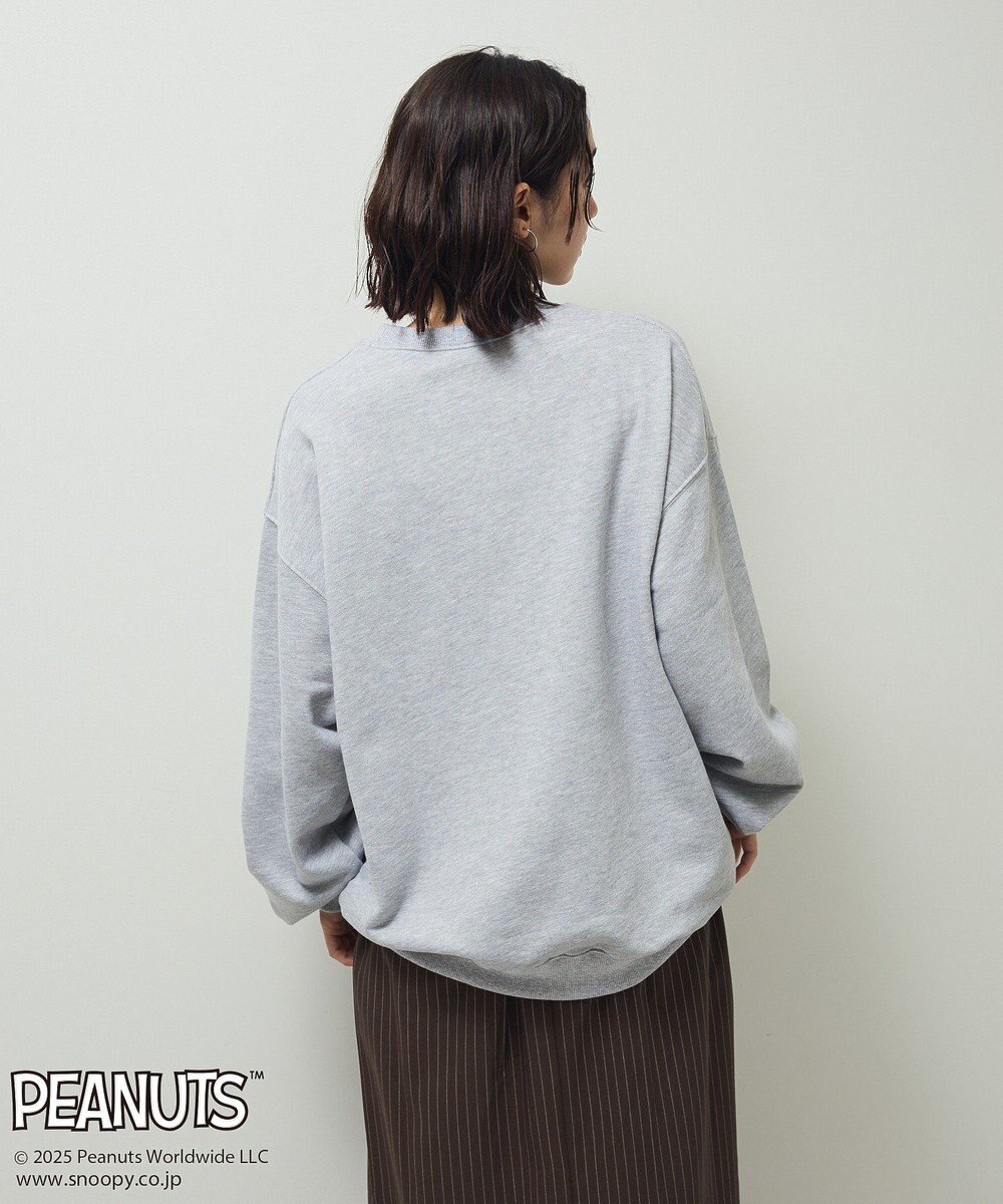 Green Parks ■PEANUTS スヌーピーミニ刺繍スウェット 