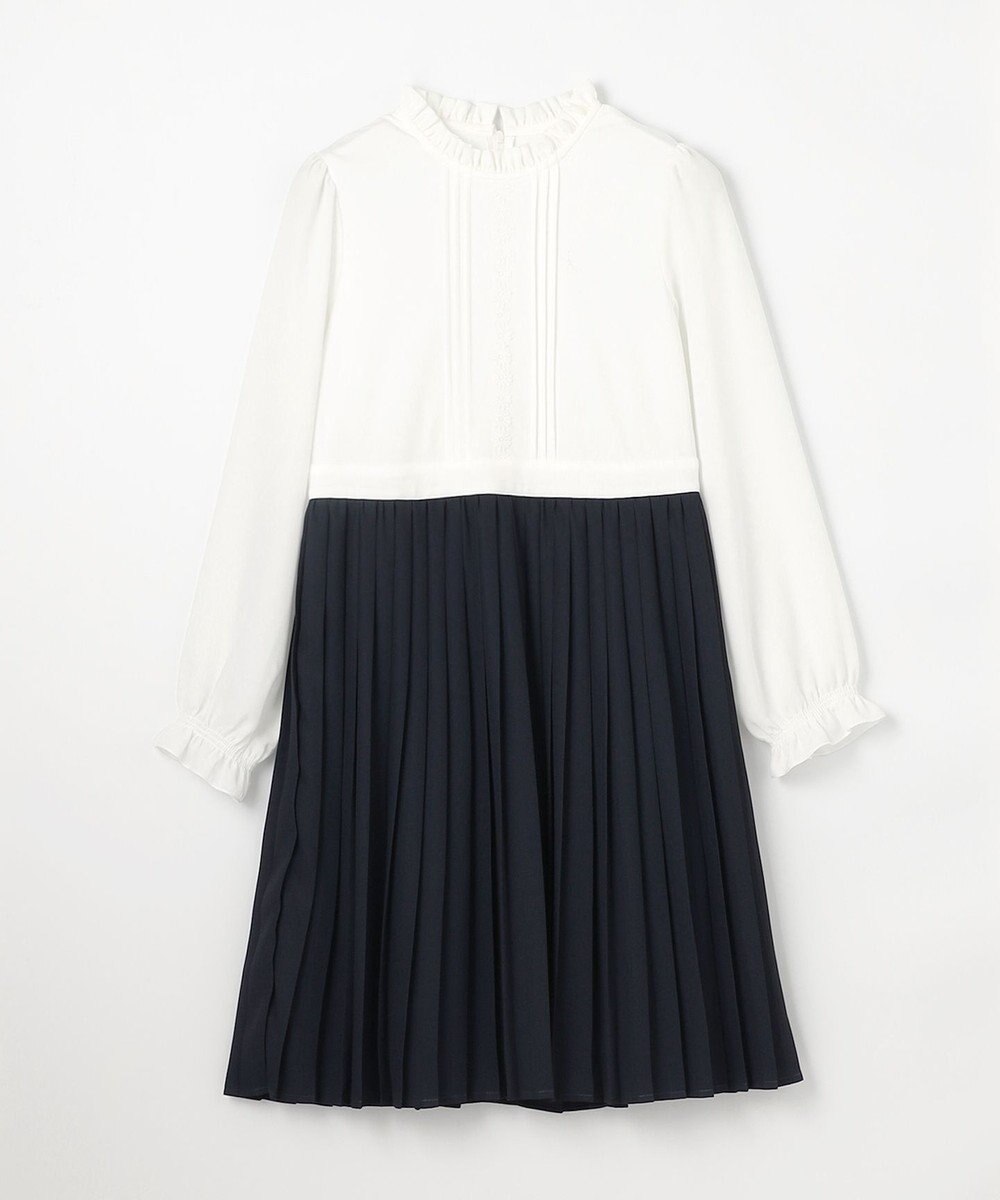 組曲 KIDS 【150-170㎝】グレンチェックジャケット＆プリーツワンピース セット 