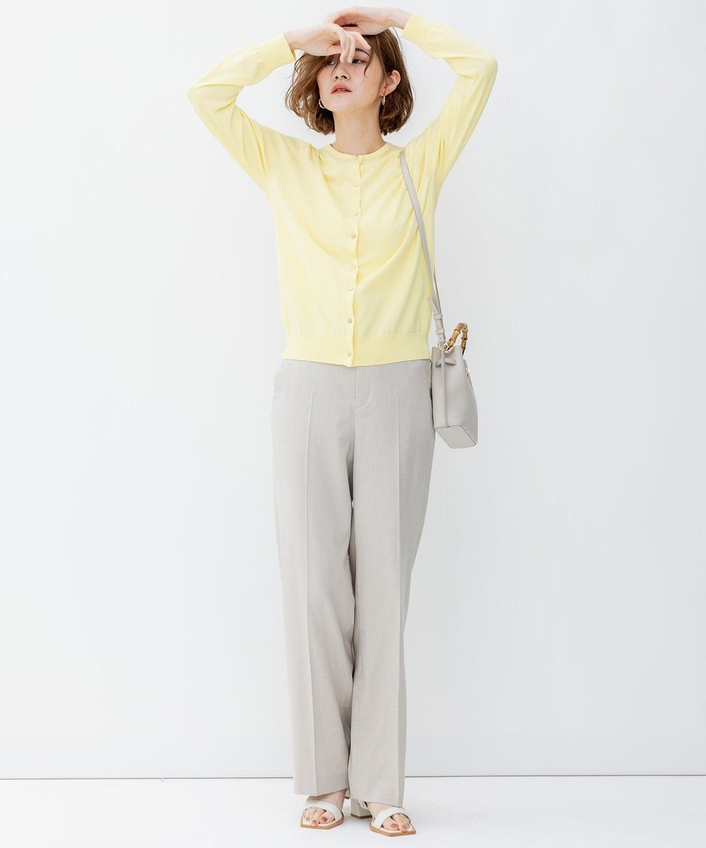 23区 L 【アンサンブル対応/洗える】プレミアム コットン カーディガン 