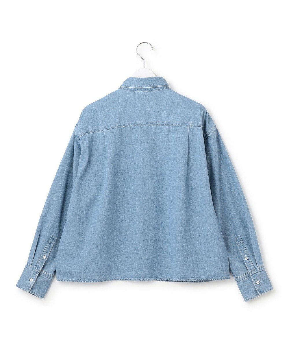 23区 【Oggi4月号掲載/洗える】23区DENIM ライトダンガリー クロップドシャツ 