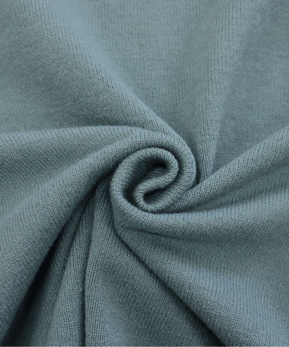 Tiaclasse 【洗える】もっちり柔らかいリブタートルプルオーバーニット 