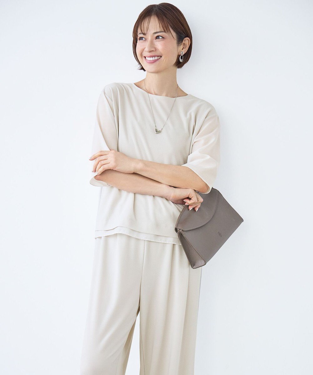 自由区 【カタログ掲載】ストレッチアムンゼン Tブラウス 