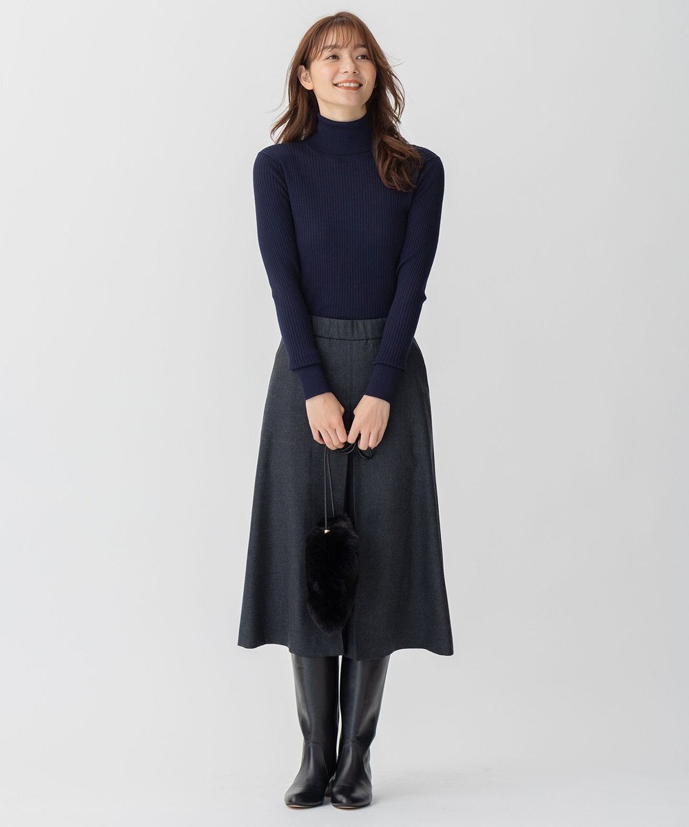 自由区 【洗える】CARIAGGI スーパーエクストラファインメリノ インナーニット 