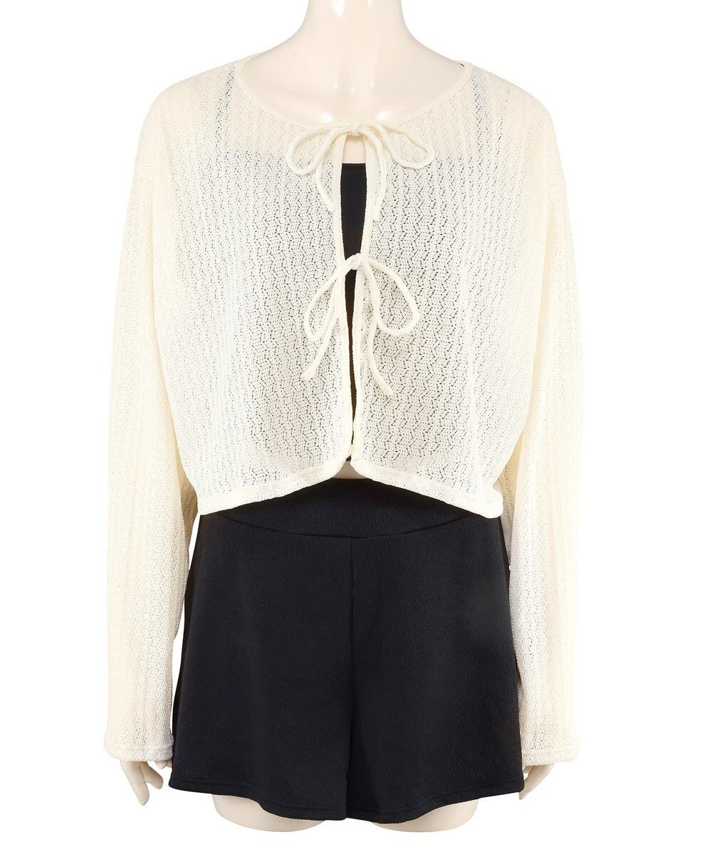 San-ai Resort（三愛水着楽園） 【WEB限定】ニットレーストップス付き4点セット水着 