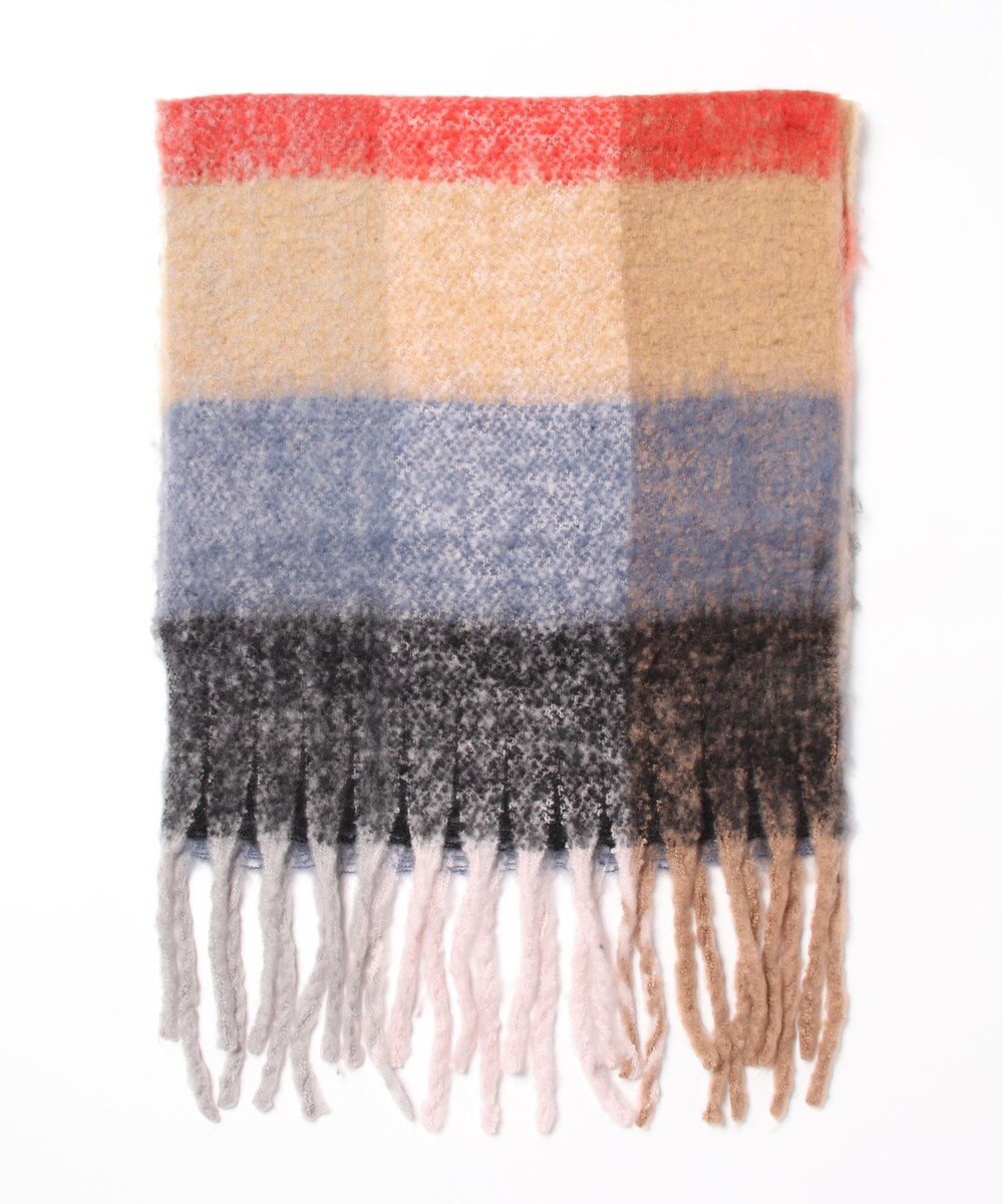 UNBILLION カシュネ cache nez / 起毛ブロックチェックストール 