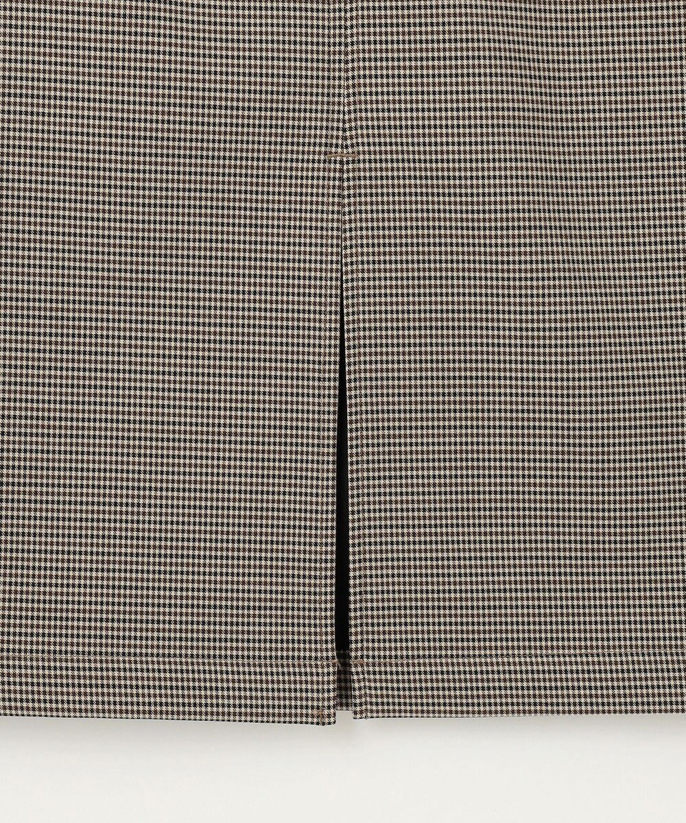 ANY L 【手洗い可/ウエストゴム/裏起毛】チェックボンディングタイトスカート 