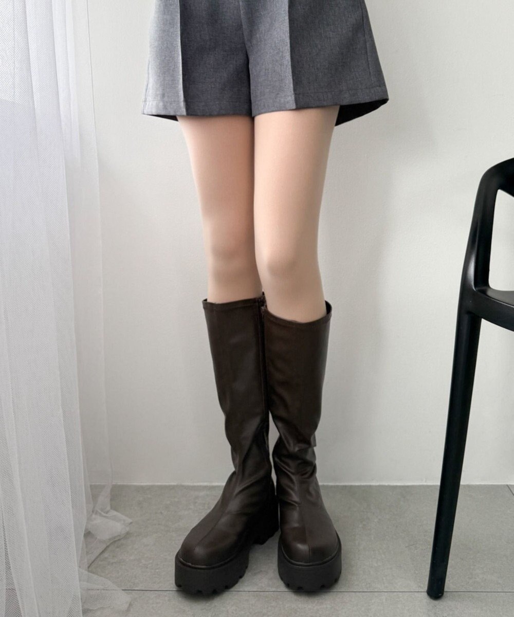 WEGO 【暖かい】フェイクタイツ裏起毛 