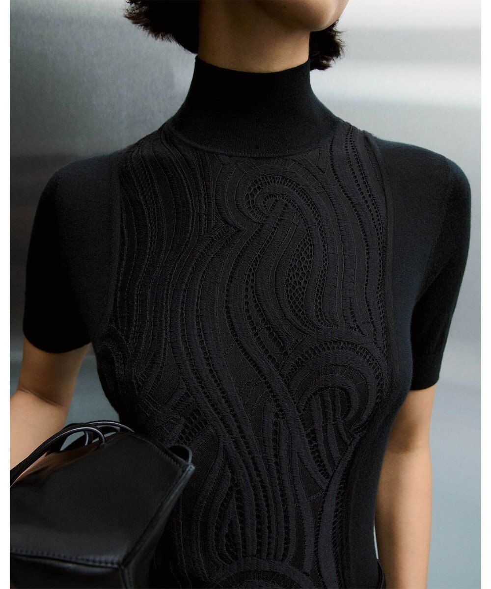 JOSEPH レース&ニット　ショートスリーブニット 