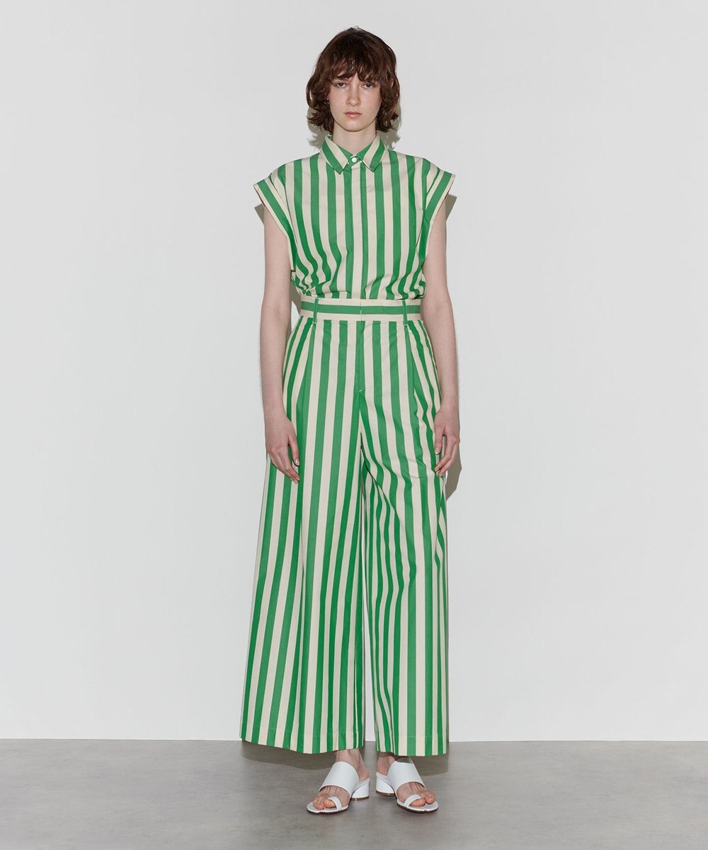 NAVE 【Nave 　洗える】ワイドストライプ ブラウス 