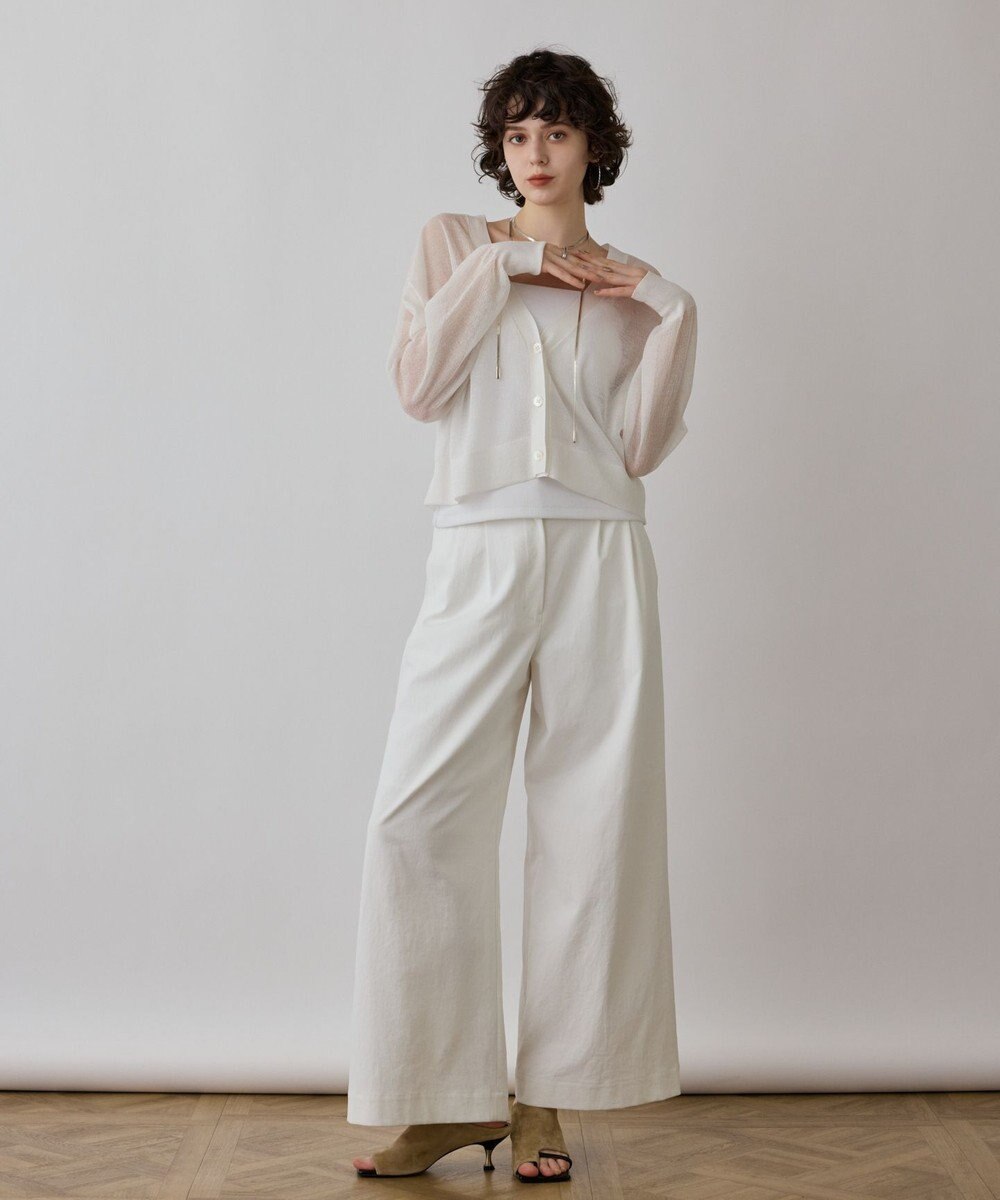 GRACE CONTINENTAL シアージョーゼットカーディガン 