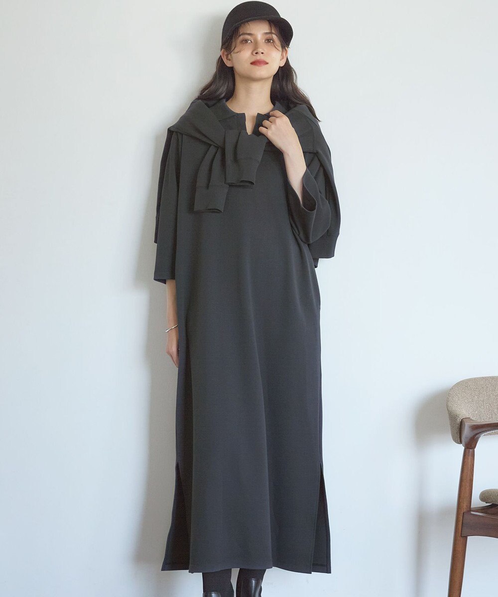 23区 L 【SLOW/一部店舗限定】ライトダンボール スキッパー ワンピース 