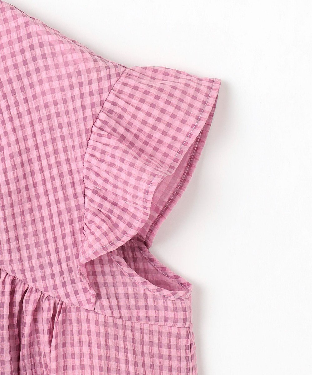 組曲 KIDS 【150-160㎝】ギンガムサッカー ワンピース 