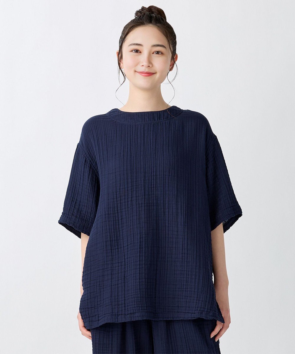 UCHINO クレープガーゼシンプルルームウェア ユニセックス 