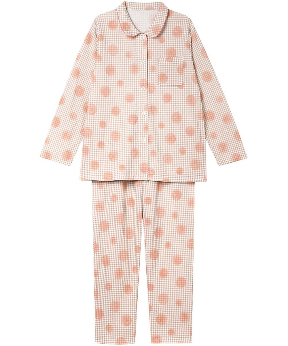 Wing パジャマ 綿100%(本体肌側) あったか 3Lまで対応 大きいサイズ 長袖 長ズボン 冬 レディース EP5075 ウイング／ワコール 