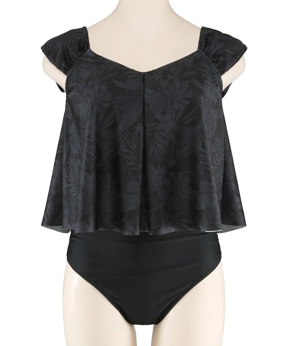 San-ai Resort（三愛水着楽園） プリントワンピ見えビキニ　9M・11L　【San-ai Resort（サンアイリゾート）】 