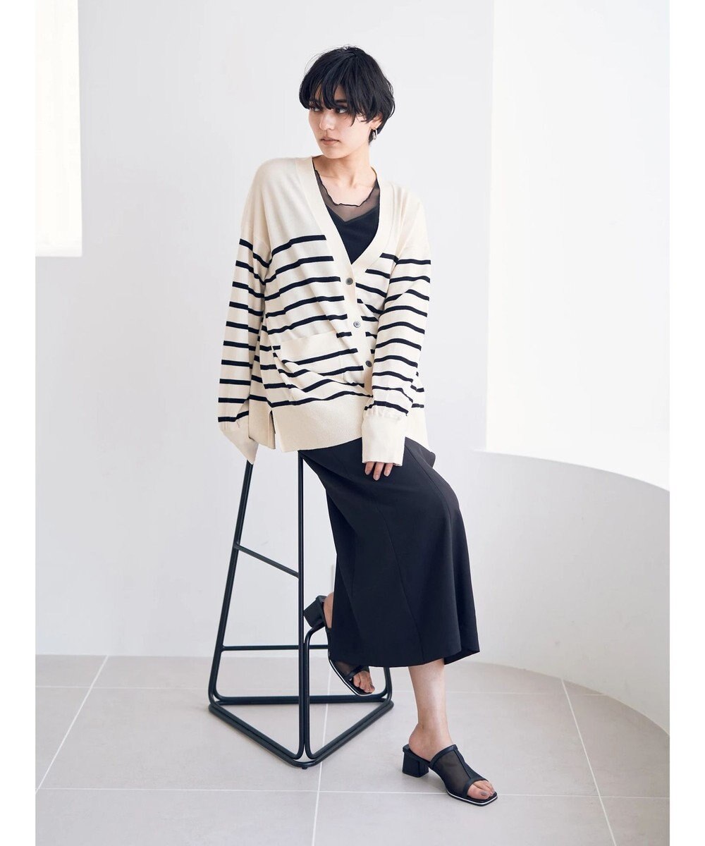 YECCA VECCA シャーリングロングナロースカート 