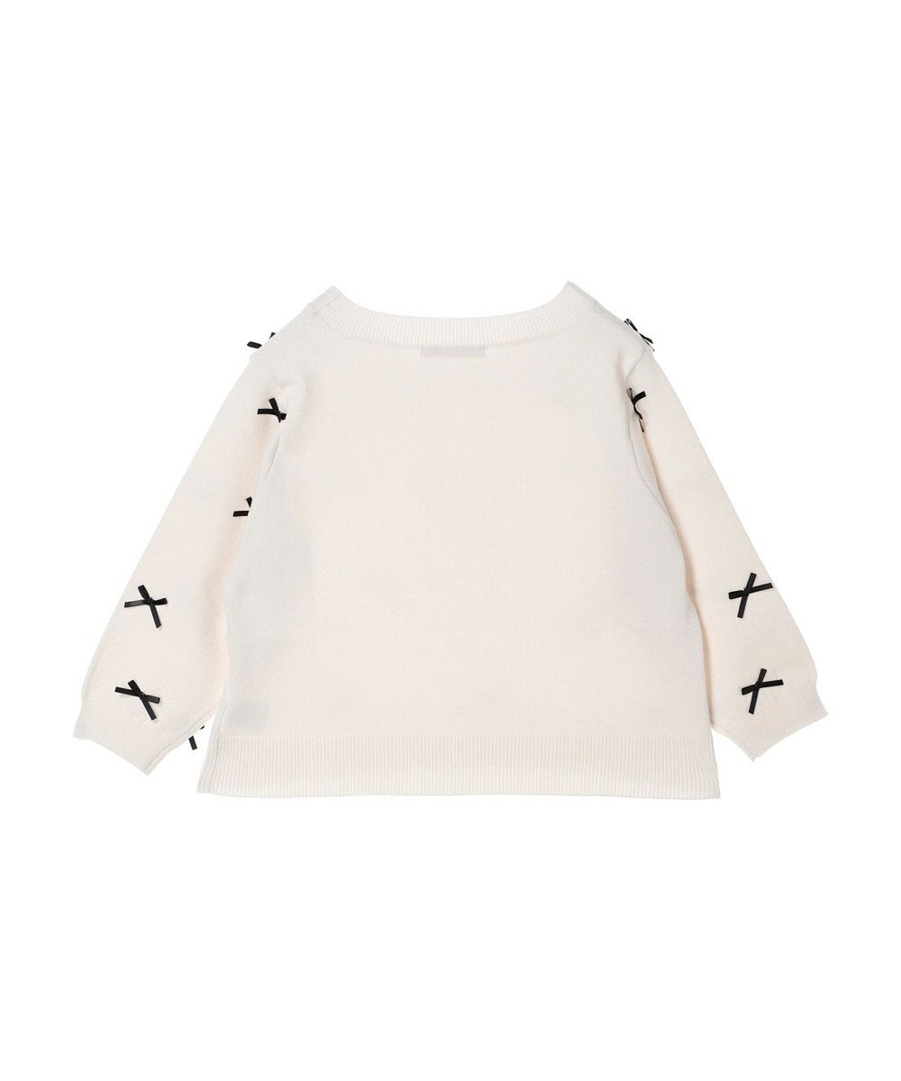 Green Parks ・ＡＮＤ　ＳＥＡＲＣＨ　メニーリボン５分袖ニット 