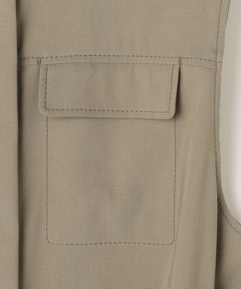 自由区 【SHIHOさん着用・セットアップ対応】リネンストレッチ ジレ 