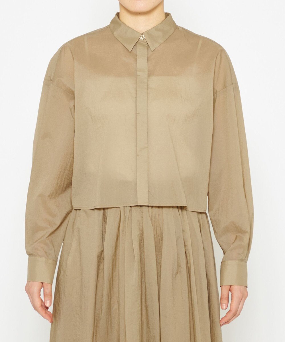 uncrave 【撥水・洗濯機洗い可】シアープルーフナイロン シャツブラウス（uncrave STANDARD） 